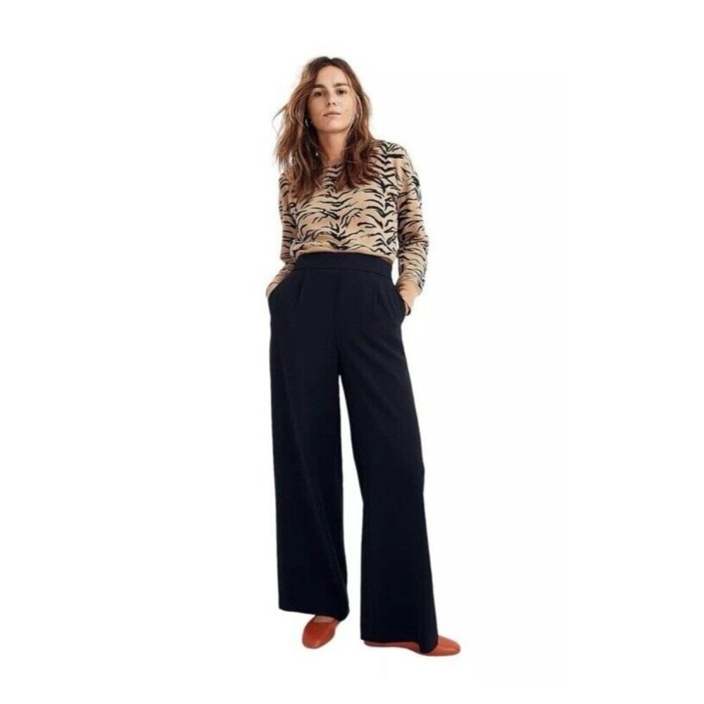 Madewell Black Wide-Leg Pants